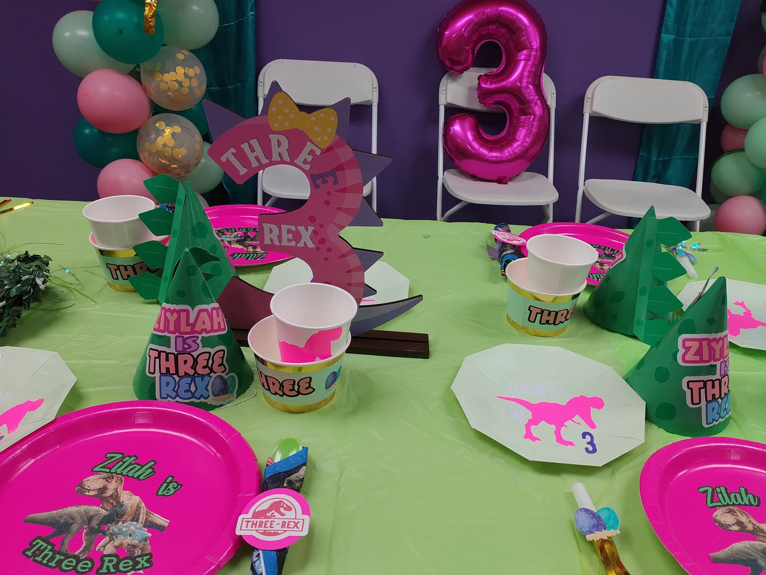 Three Rex Birthday Party Package