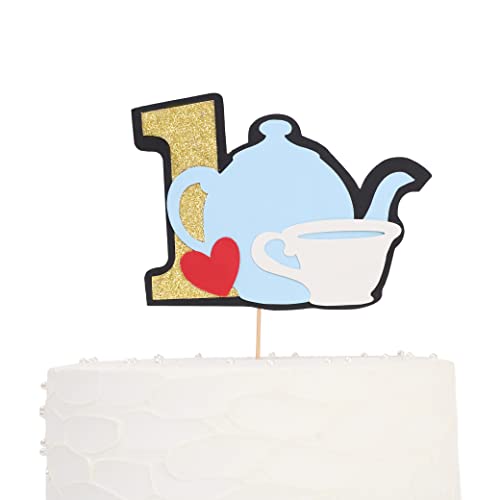 Alice in Onederland Teapot Cake Topper