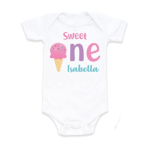 Sweet One Personalized Ice Cream Bodysuit or Shirt