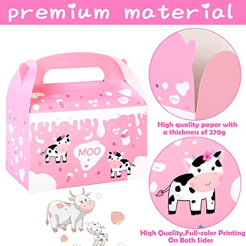 Pink Farm Cow Gable Boxes