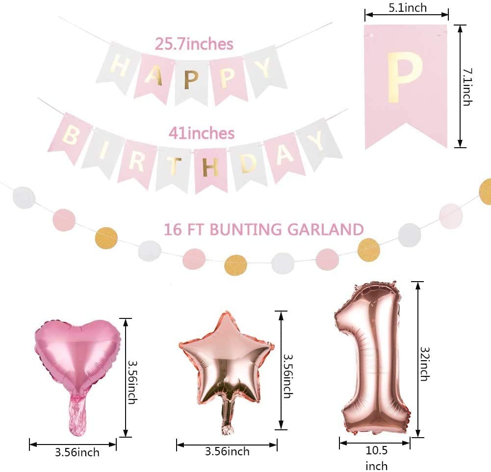 Birthday Pink Princess Balloon Decoration Kit