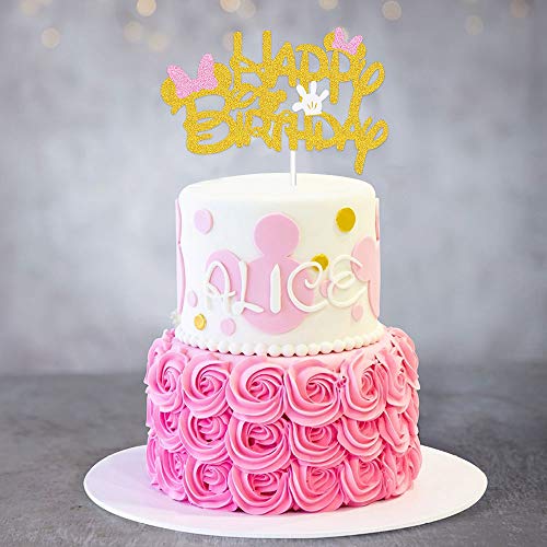 Minnie Mouse Happy Birthday Cake Topper