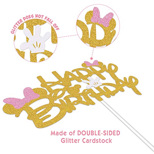 Minnie Mouse Happy Birthday Cake Topper
