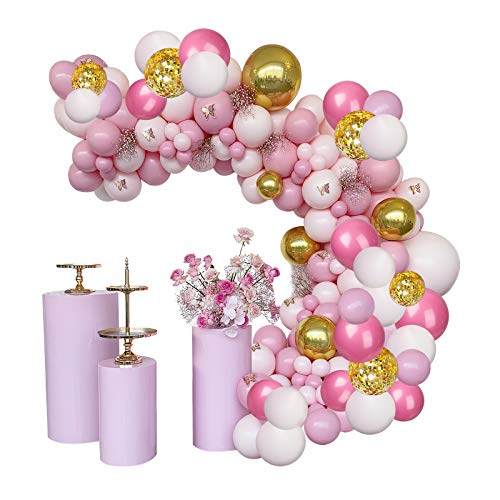 Pink and Gold Balloon Garland Kit