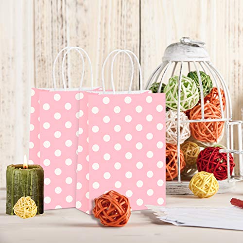 Pink and White Polka Dot Goodie Bags