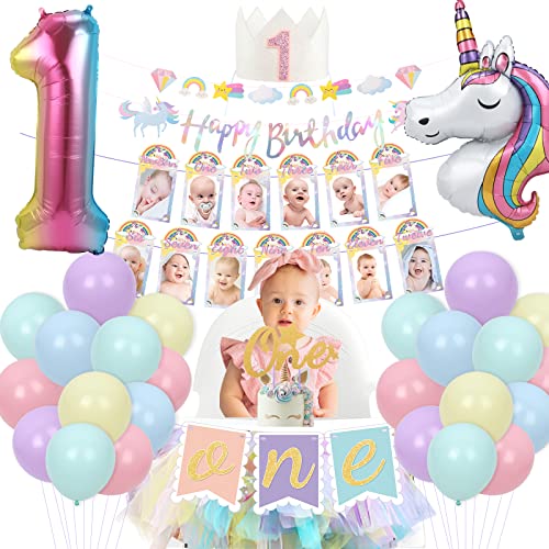 Unicorn 1st Birthday Kit