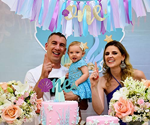 1st Birthday Mermaid Banner and Topper