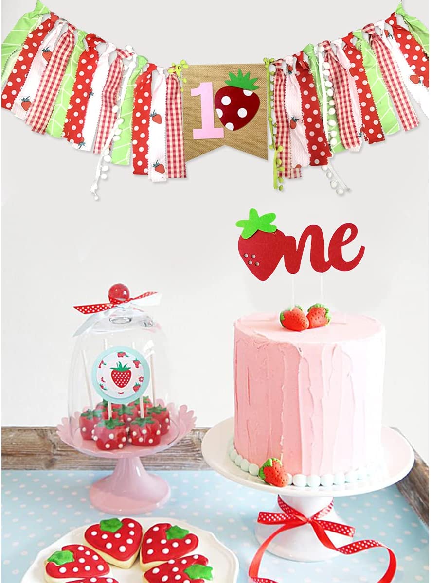 Birthday Strawberry Shortcake Cake Smash Set