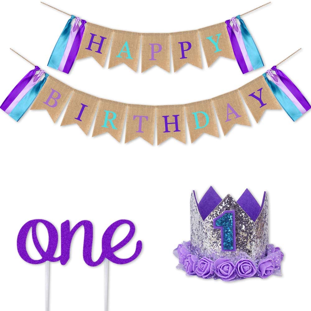 Birthday Purple Cake Smash Set