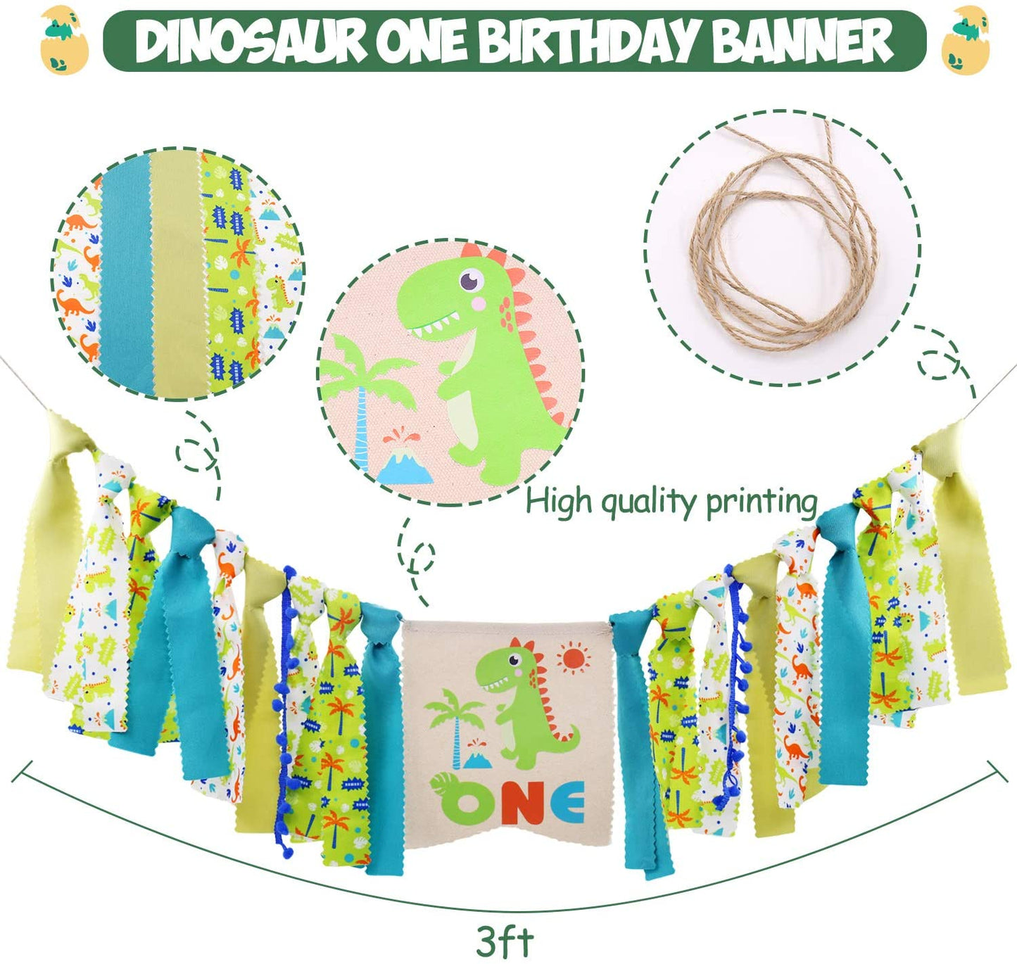 Birthday Dinosaur Complete Cake Smash Set