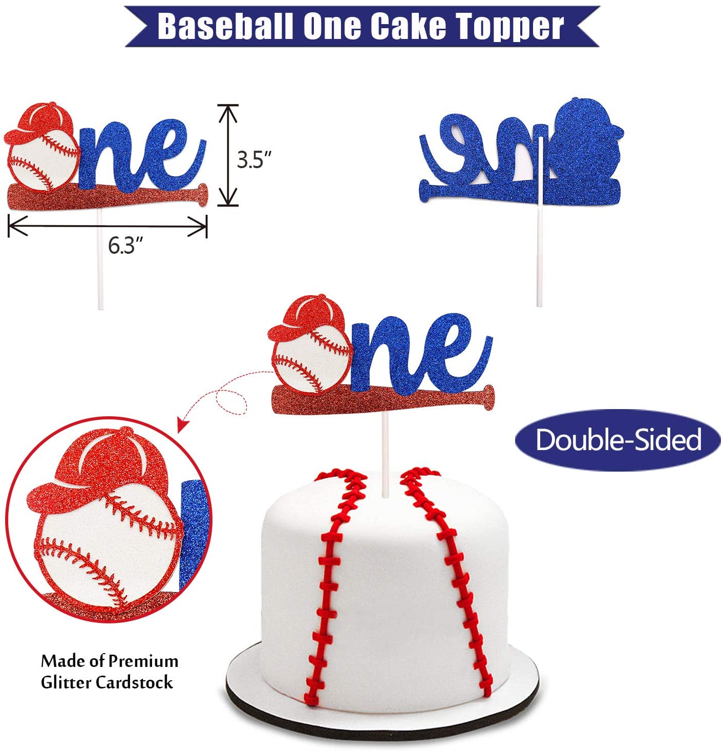 Birthday Baseball Cake Smash Set