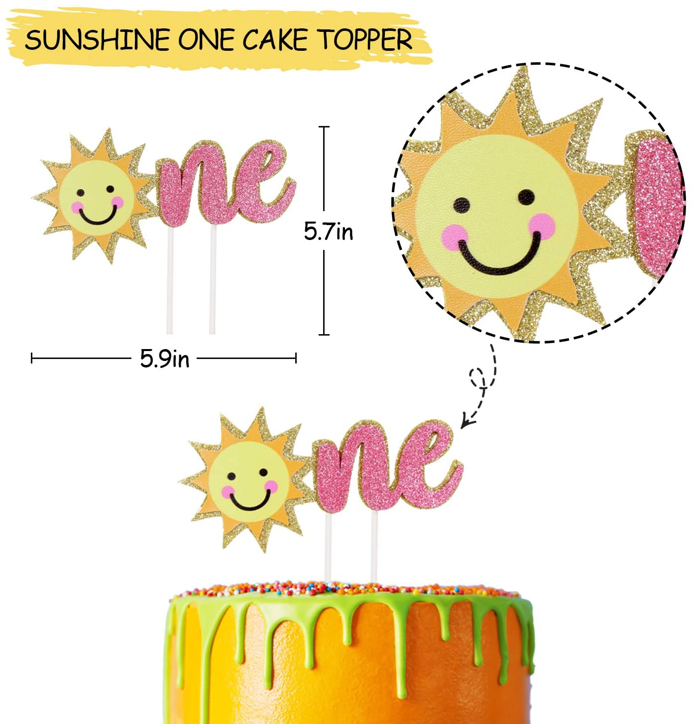 Birthday You are My Sunshine Cake Smash Set