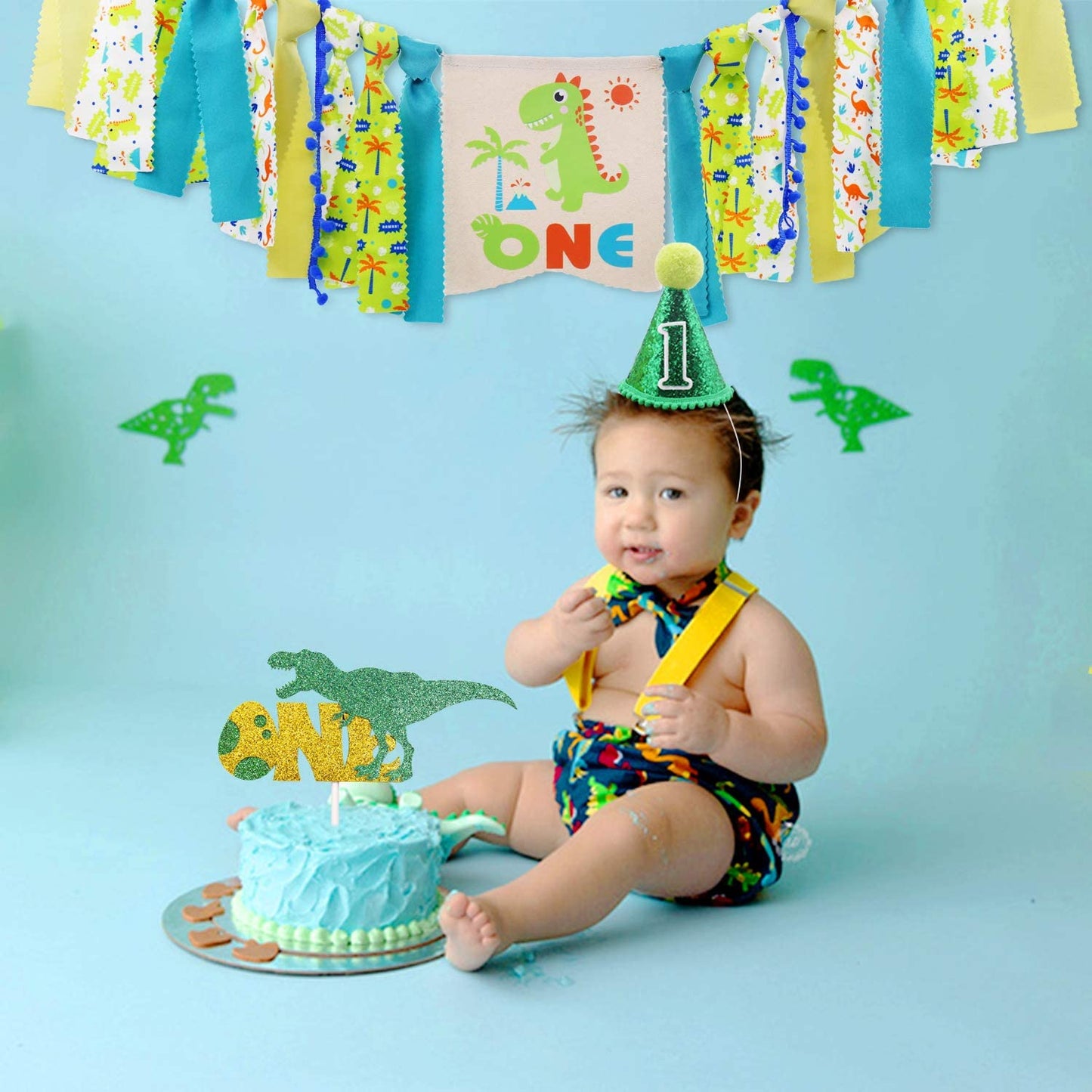 Birthday Dinosaur Complete Cake Smash Set
