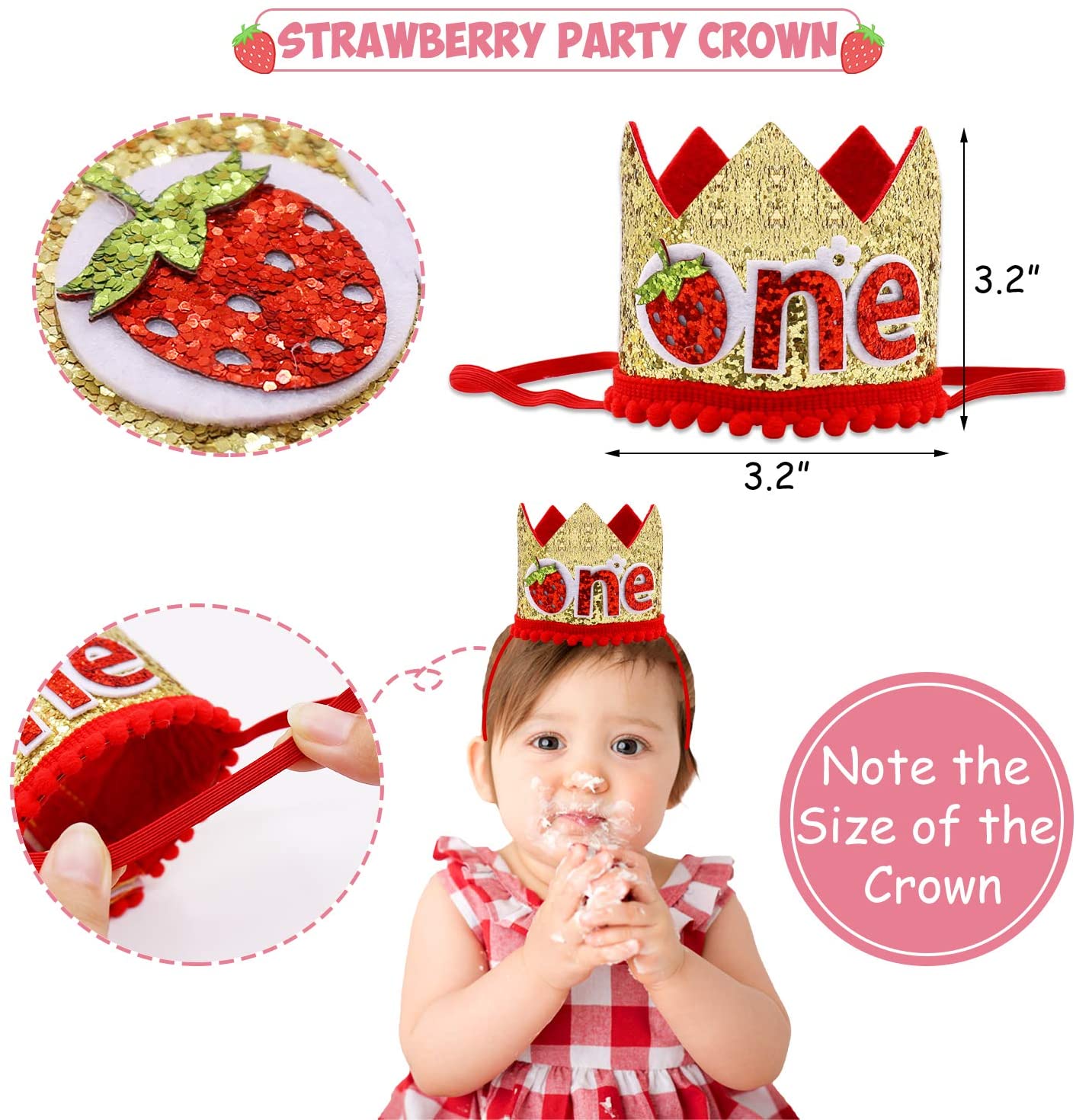 Birthday Strawberry Shortcake Preselection Cake Smash Set