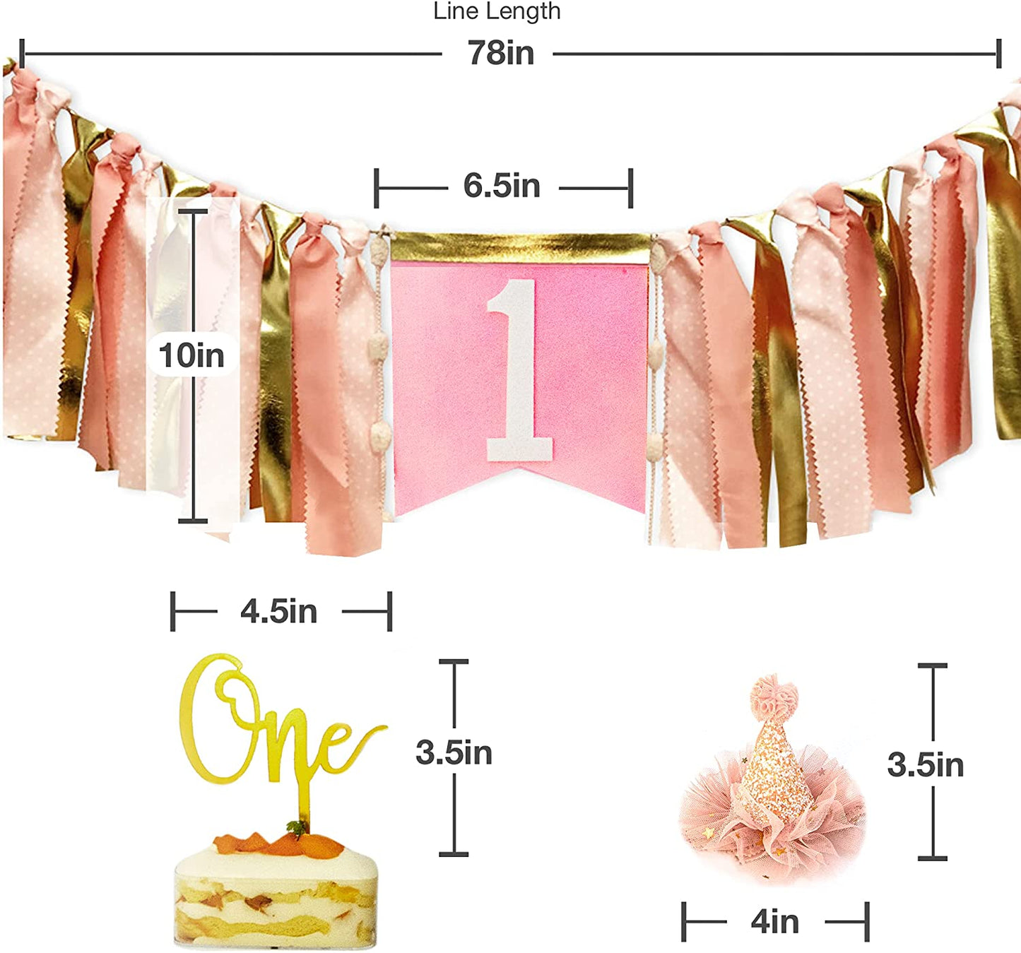 Pink Birthday Cake Smash Set