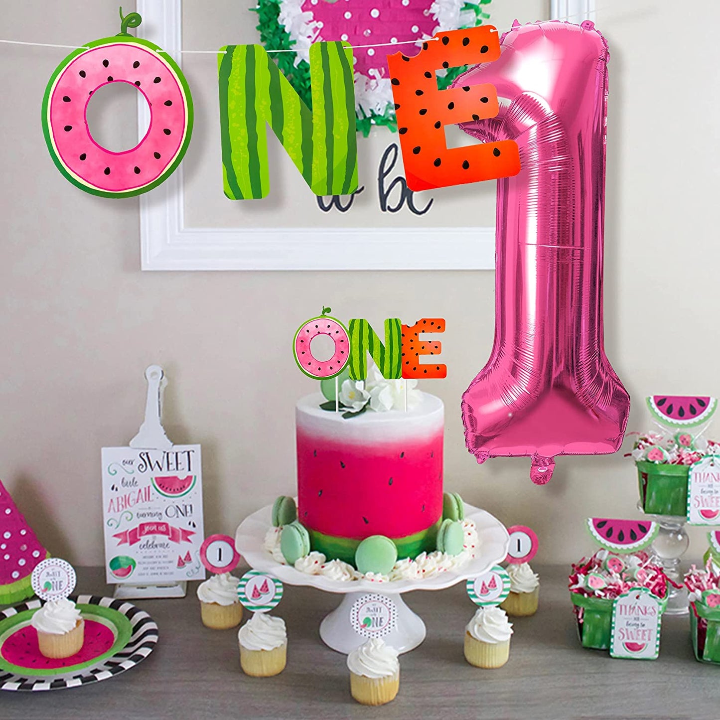Birthday Watermelon- One in a Melon - Cake Smash Set