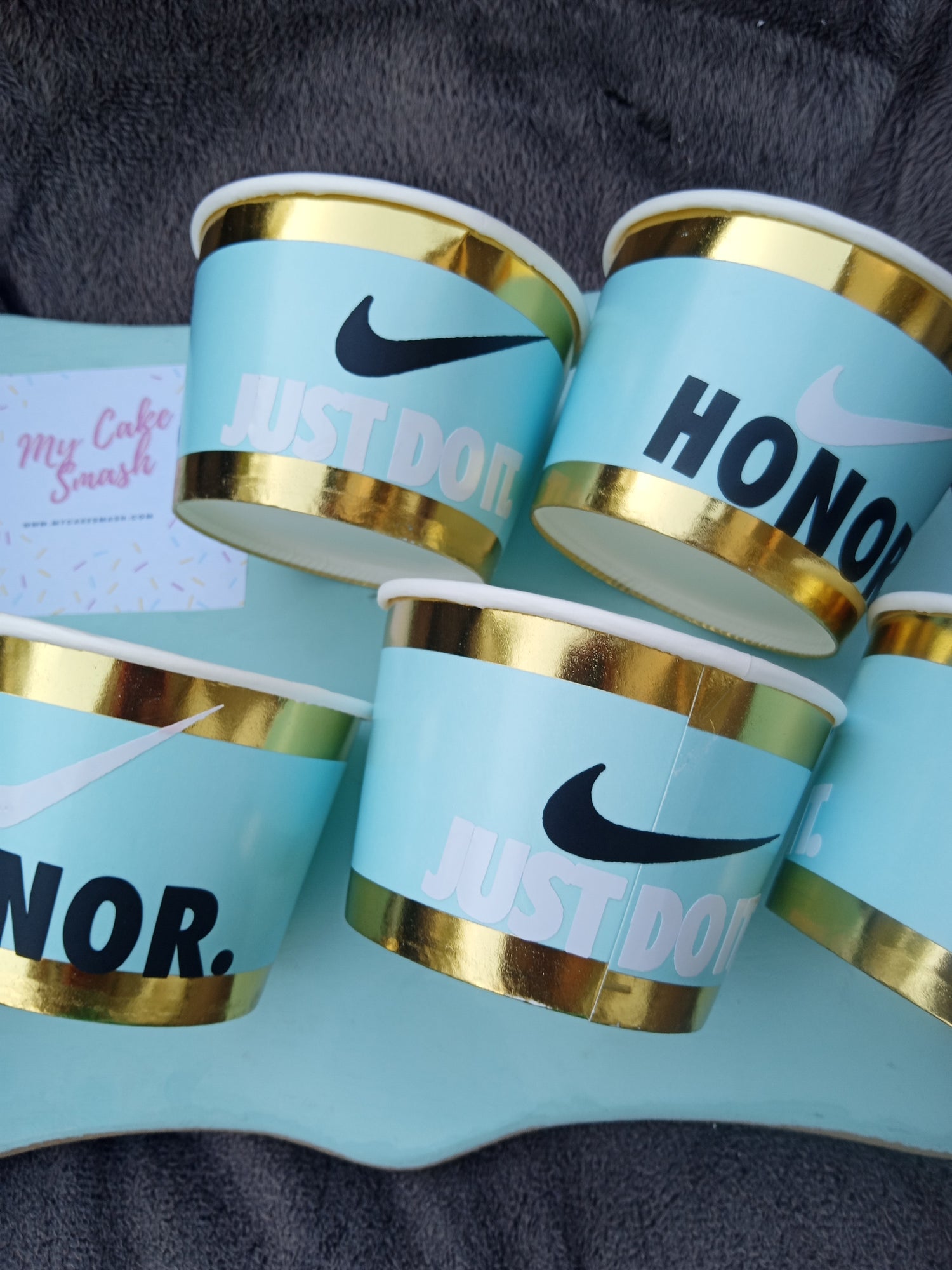 Designer Name Ice Cream Bowls (Nike Just Do It)