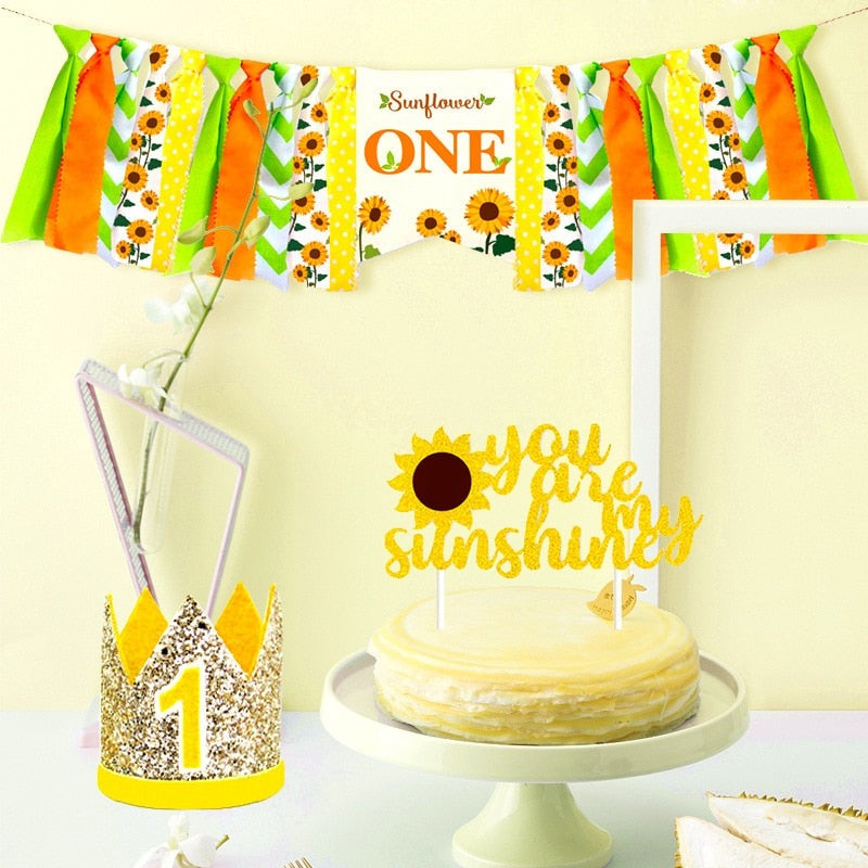 Complete Sunflower Cake Smash Set